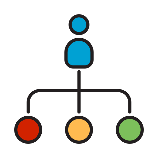 business group management organization hierarchy network teamwork team structure icon 231924(1)