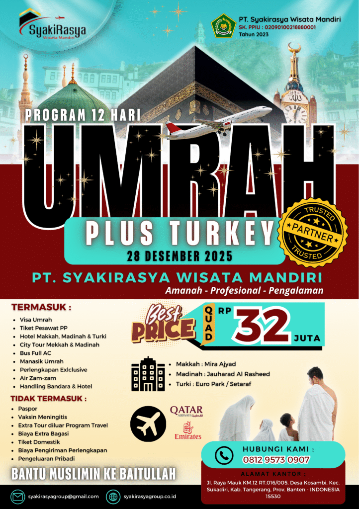 umroh plus turki 28 des 2025